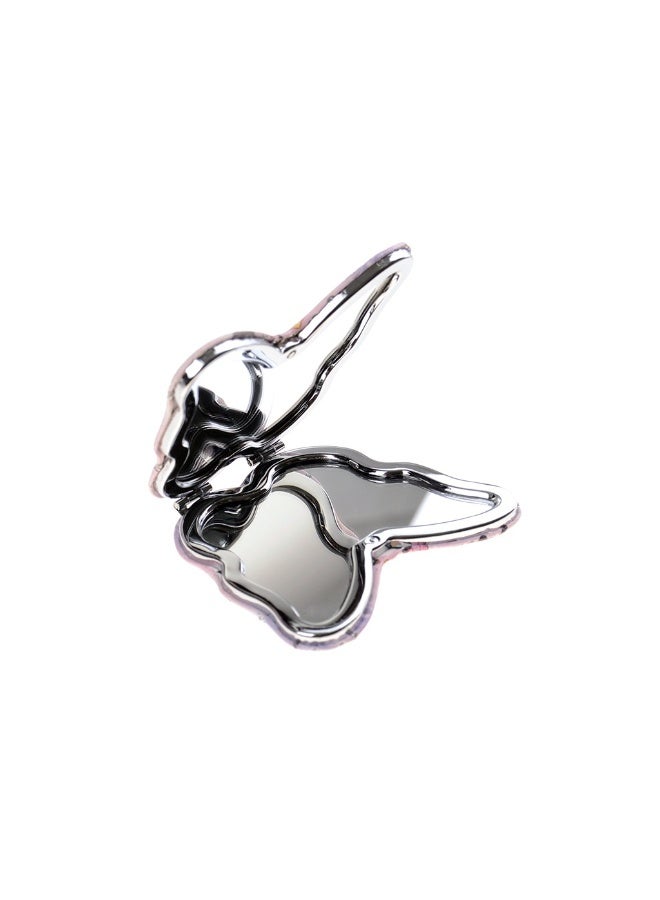 Foldable Butterfly Travel Makeup Mirror – Portable Handheld Vanity Mirror with 10x Magnification - Image 5